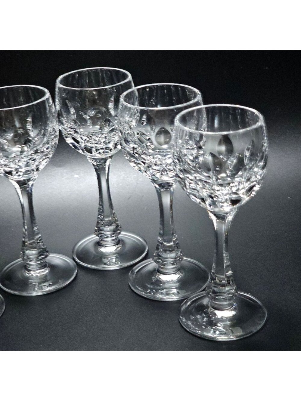 5 Nachtmann Crystal Cordial Glasses 4.5" cut glass fine crystal - Picture 6 of 7